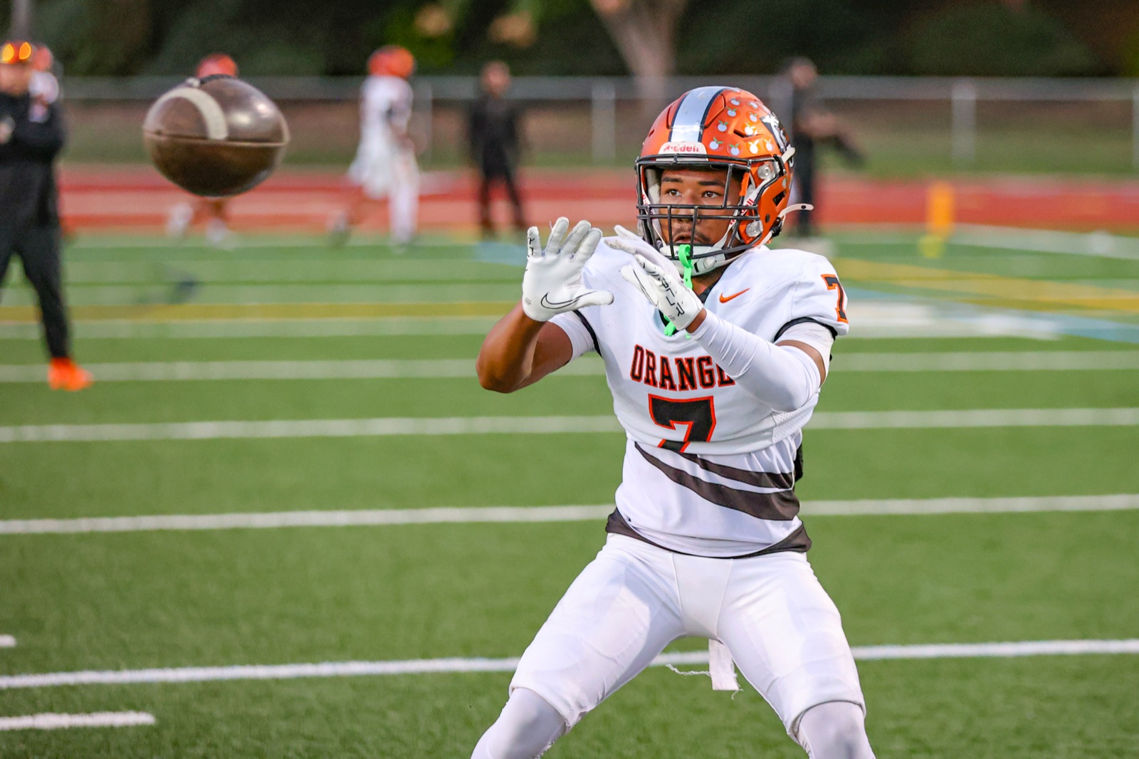Orange Panthers ball carrier breaking free